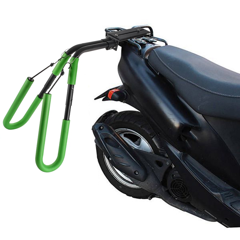Surfboard Scooter Moped Bicycle Surf Board Carrier For Sports Outdoors Mount Safely Carry Surfboard On Your Moped Durable Black