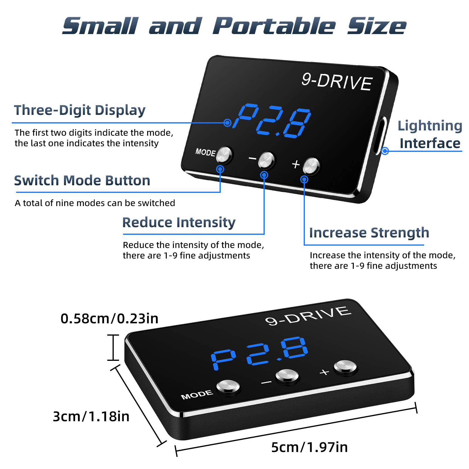 Plug Play Throttle Response Controller Tuning Parts Accessory 9 Drive 5 Modes Digital Racing Accelerator Potent Booster