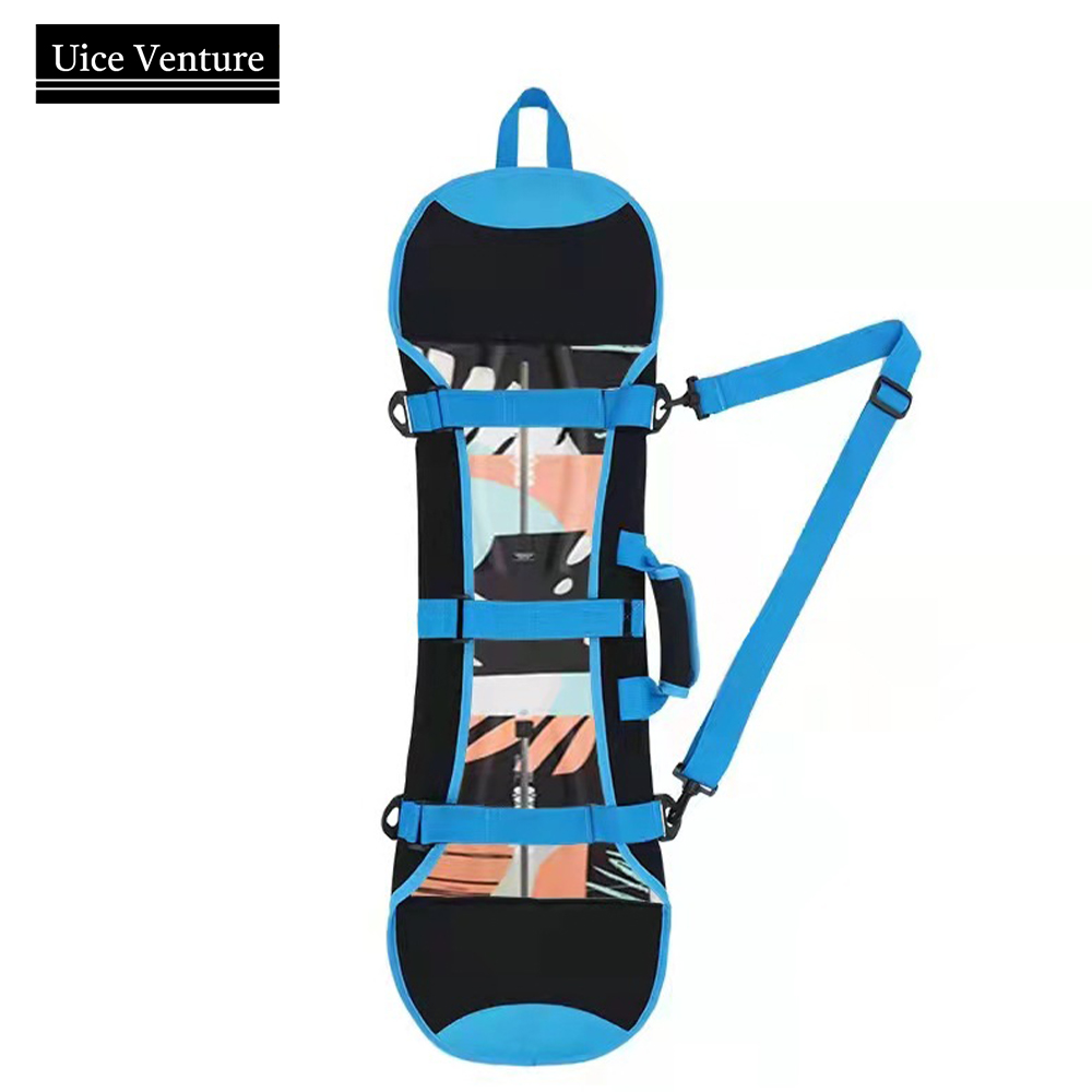 Ski Snowboard Bag Scratch-Resistant Backpack Monoboard Plate Protective Case Skiing Snowboarding Snowboards Skis Carry Bag