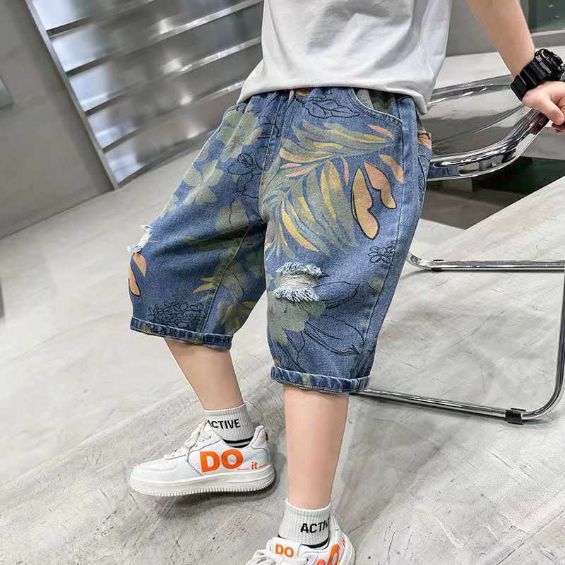 New Kids Boys Jeans Shorts Summer Children Denim Clothing Short Pants Baby Boy Casual Cowboy Short 4 5 6 7 8 9 10 11 12 14 Year