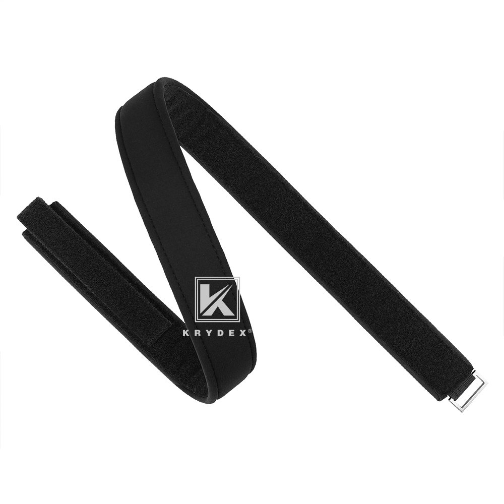 KRYDEX Tactical 1.5'' Padded Inner Men Belt Black Loop Lined Belt Comfortable Inner Duty Battle Shooting Belt