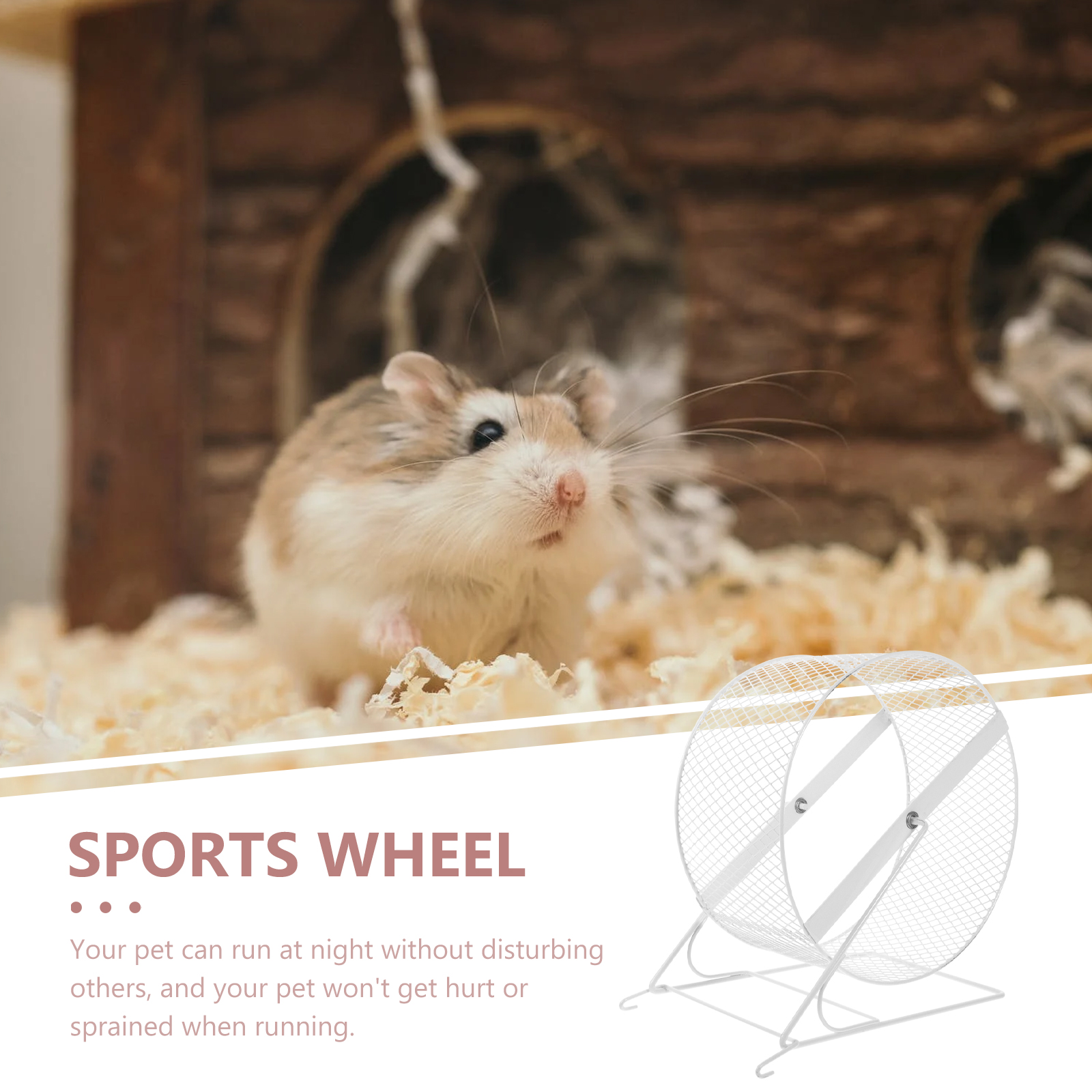 Wheel Hamster Exercise Running Small Silent Chinchilla Largehedgehog Guinea Ratgerbil Metal Pet Quiet S Animal