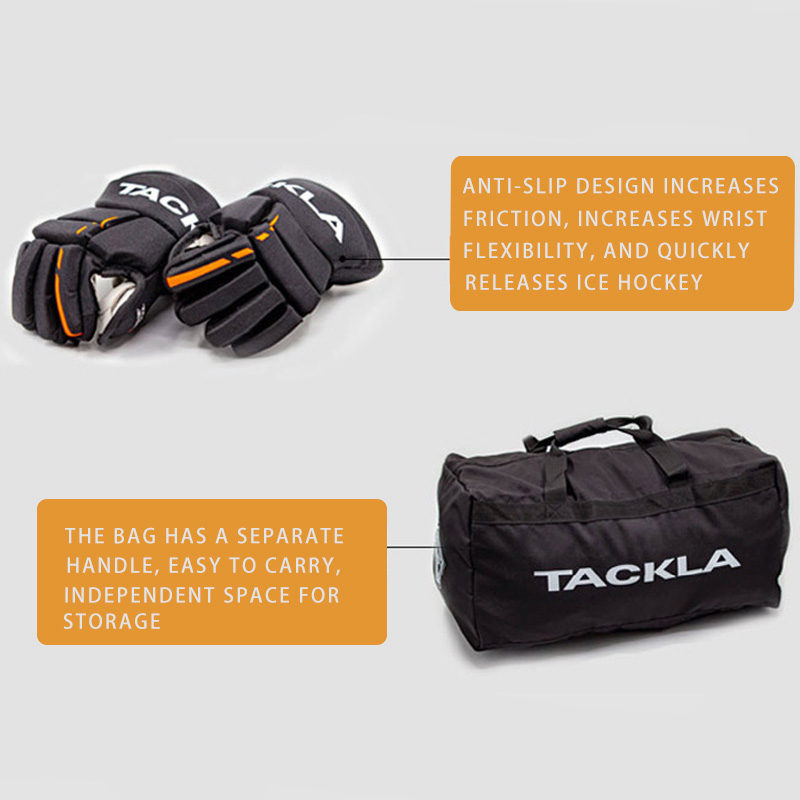 TACKLA All Set 9pcs Ice Field Hockey Elbow Knee Chest Wrist Pads Hip Protector Roller Skating Ice Sports Protective Gear Kids