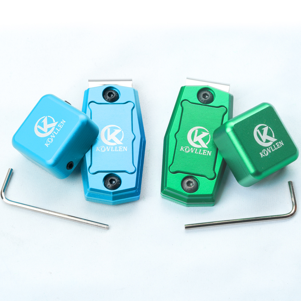 KONLLEN Chalk Holder Magnetic Clip Aluminum Alloy Pool Cue Chalk Holder with Belt Clip Snooker Cue Tool Billiards Accessories