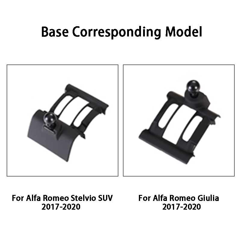 Car Mobile Phone Holder For Alfa Romeo Stelvio Giulia 2017-2020 Car Styling Dashboard Air Vent Mount Bracket Cell Phone Holder