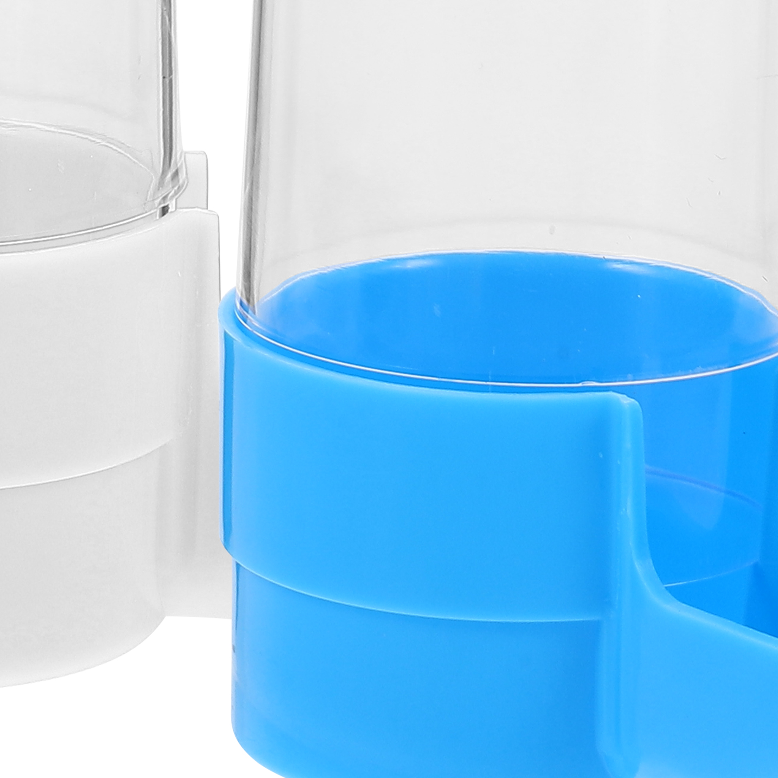 2 Pcs Squirrel Feeder Bird Drinker Bowl Parrot Food Container Water Fountain Automatic Cage Accessory Feeding