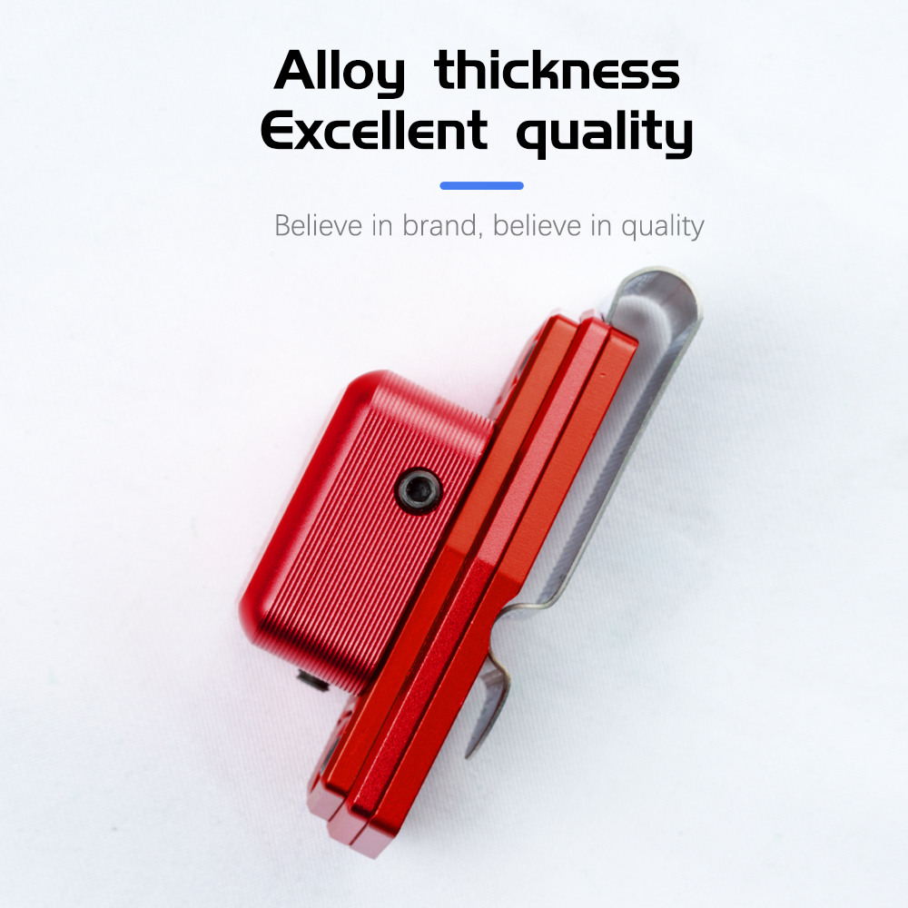 KONLLEN Chalk Holder Magnetic Clip Aluminum Alloy Pool Cue Chalk Holder with Belt Clip Snooker Cue Tool Billiards Accessories