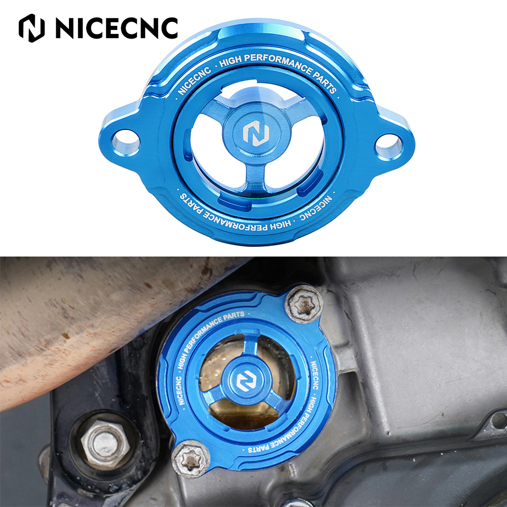 Cubierta de filtro de aceite de motor para Husqvarna FE 501/S 450 FC450 701 Enduro Supermoto Vitpilen Husaberg FE 390 450 501 570 FS570 FX450