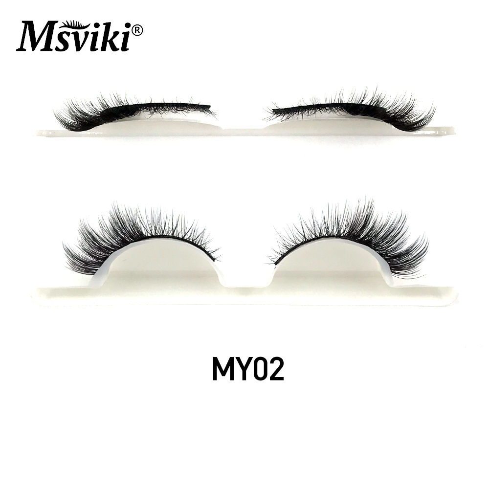 8-15MM Cat Eye Mink Lashes Bulk Wholesale 5 Pairs Winged End Eye Elong Half False Eyelashes Natural Faux Mink Eyelashes Makeup