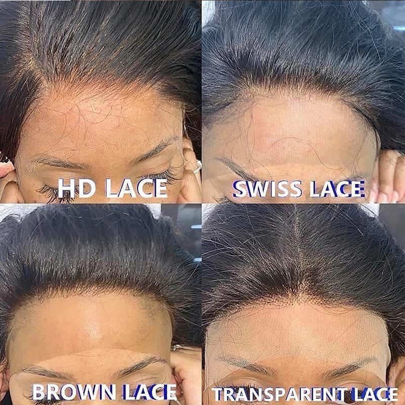 Brazilian Peruvian Indian 100% Human Hair HD 5X5 Lace Closure Silky Straight Free Part 12-24inch Natural Color Pre Plucked