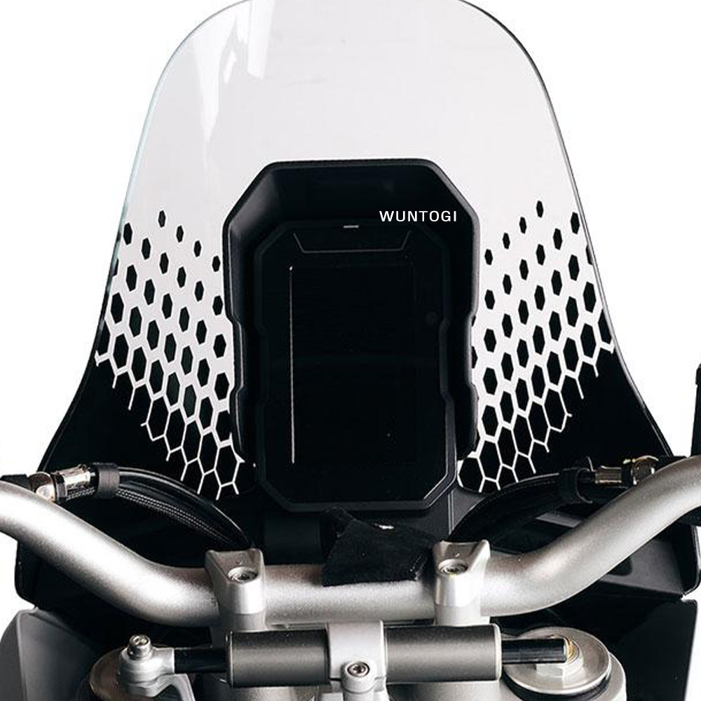 Tela Brilho Escudo Viseira de Sol Para Ducati Desert X 2022 2023 ABS Instrumento Quadro DesertX TFT Display Anti Roubo Brace