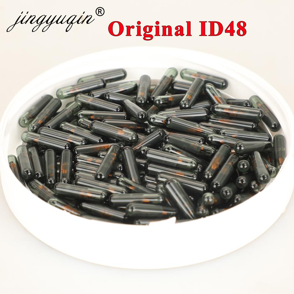 jingyuqin Lots Original Factory ID48 Transponder Chip Car Key Blank OEM Auto Glass ID 48 Can Megamos Unlock Chips