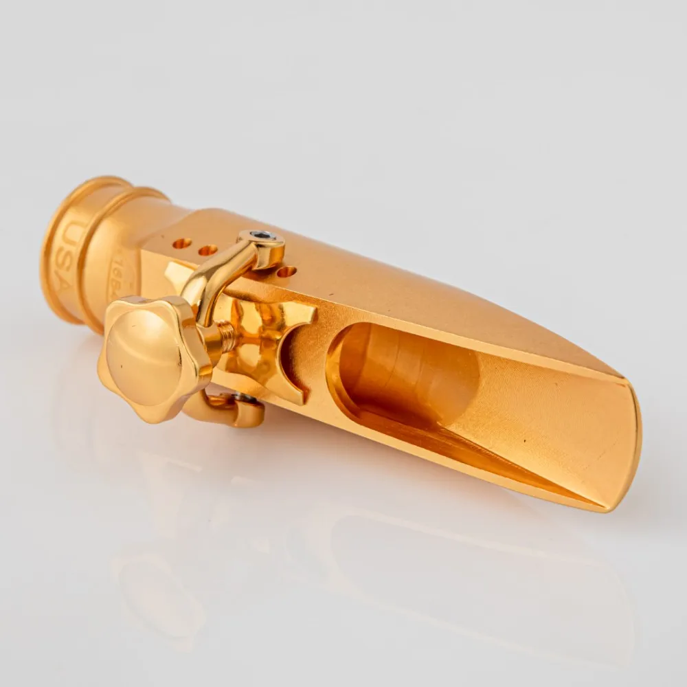 High Quality Professional Tenor Soprano Alto Saxophone Metal Mouthpiece Gold Plating Sax Mouth Pieces Accessories Size 5 6 7 8