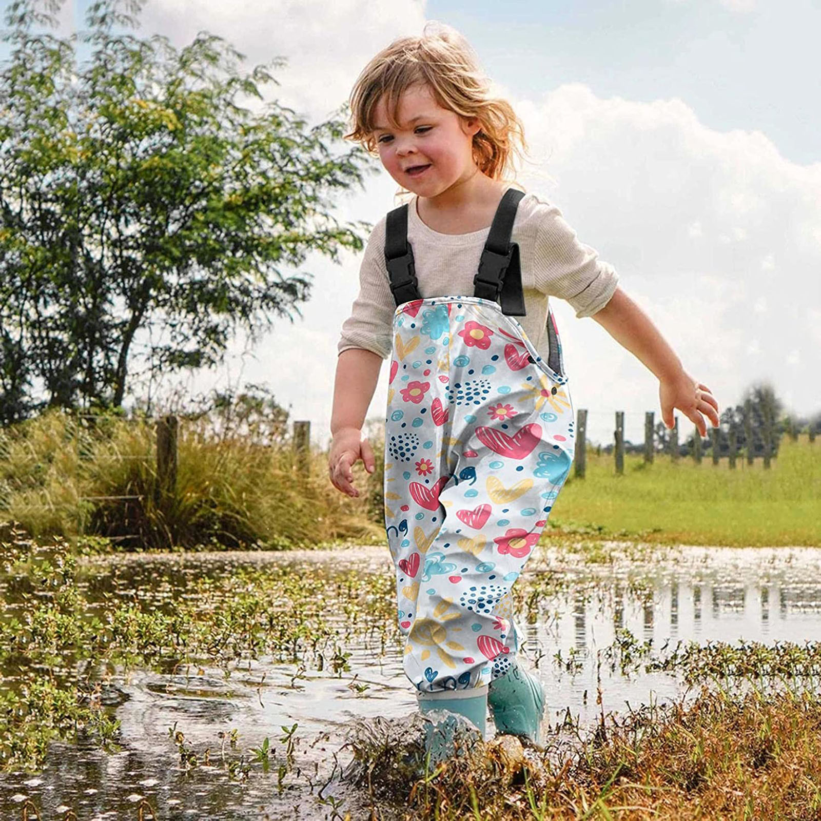 Toddler Kids Rain Pants Dungarees Windproof Waterproof Mud Jumpsuit Boys Girls Clothes Spring Autumn Casual Teenage Girls Pants