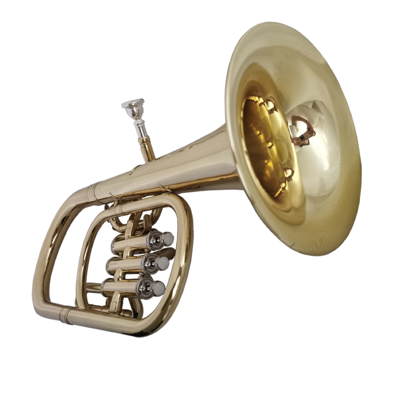 Eb Three Pistons Alto Horn Musical Instruments Yellow Brass Body Lacquer/Silver/Nickel Plated with Case Mouthpiece