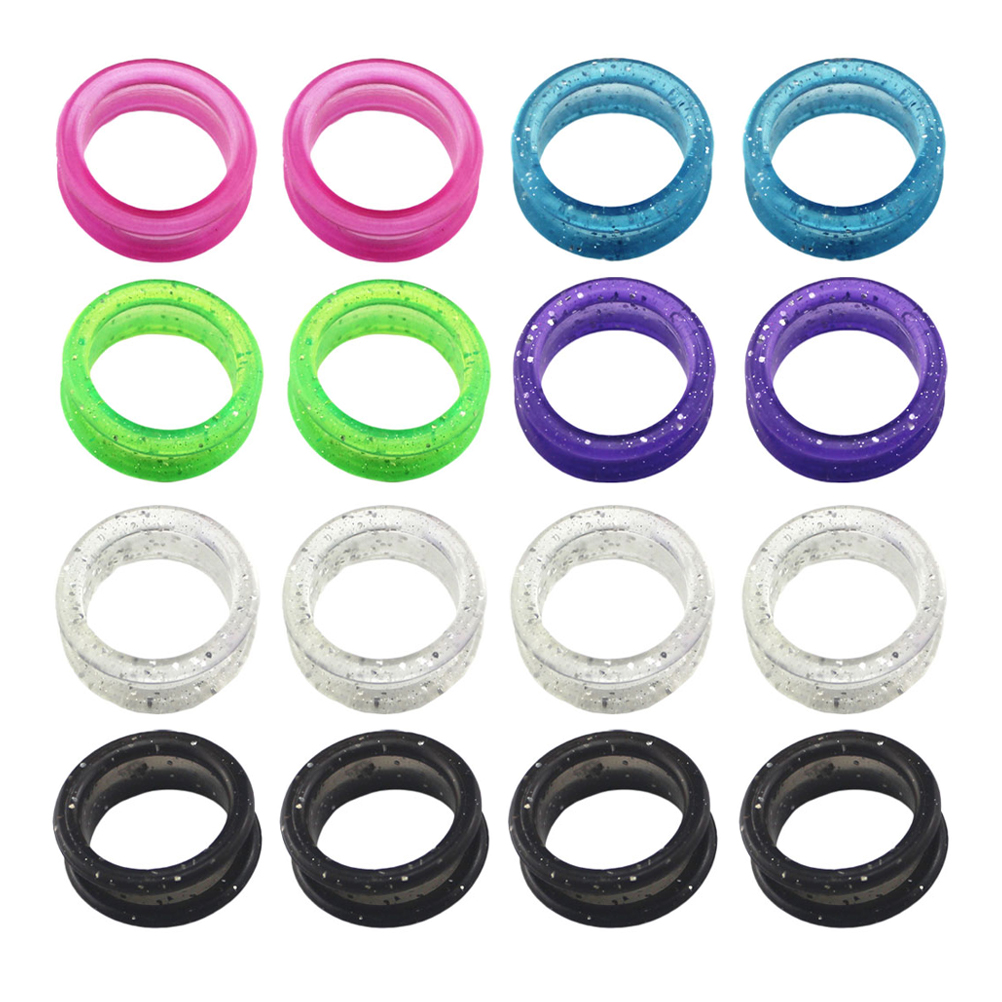 16Pcs Scissors Rings Inserts Hair Shears Grips Shears Finger Rings Silicone Scissors Finger Rings Shear Thumb Inserts
