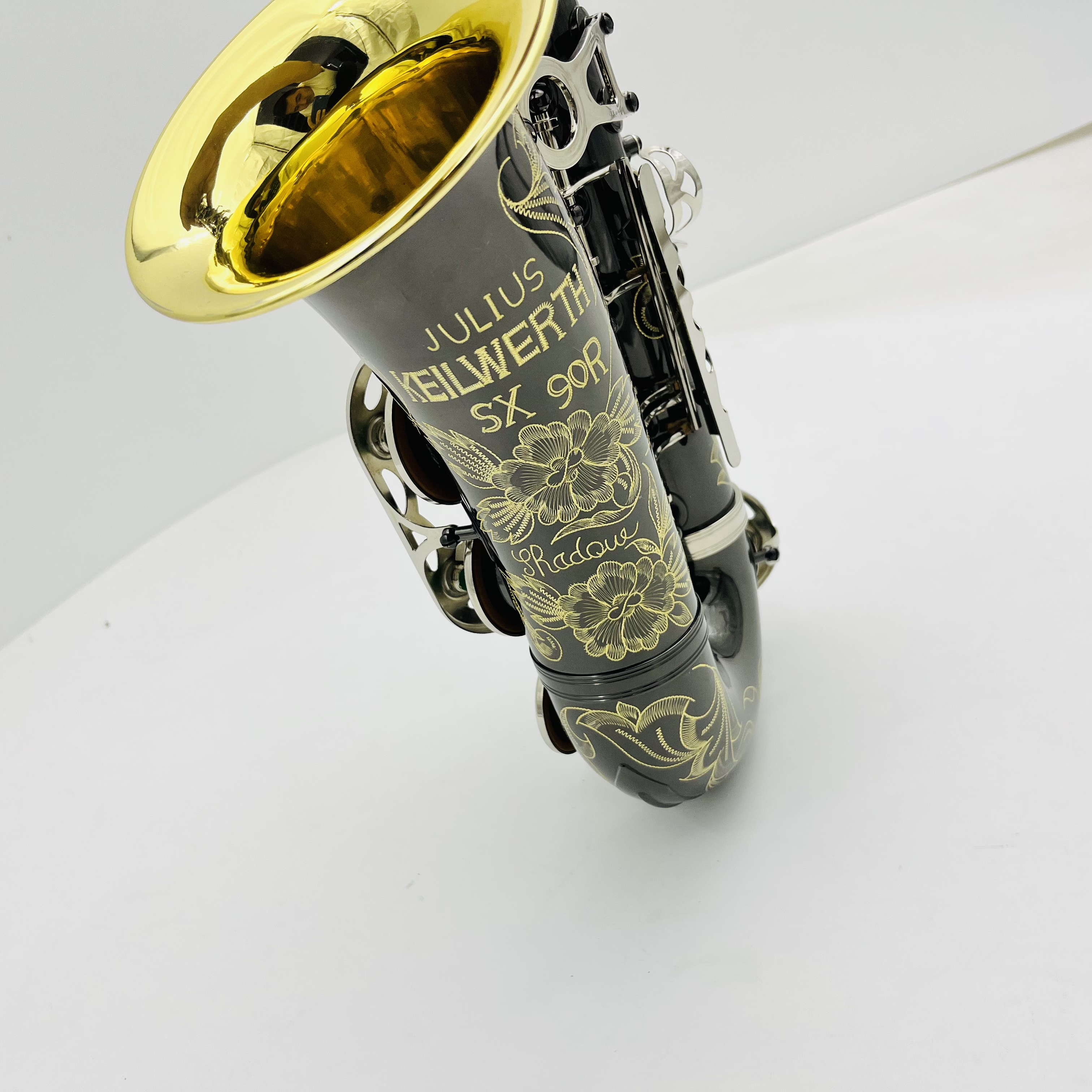 Julius Keilwerth SX90R Alto Saxophone Eb Tune Black Nickel Plated Engraved Professional Woodwind With Case Sax Mouthpiece