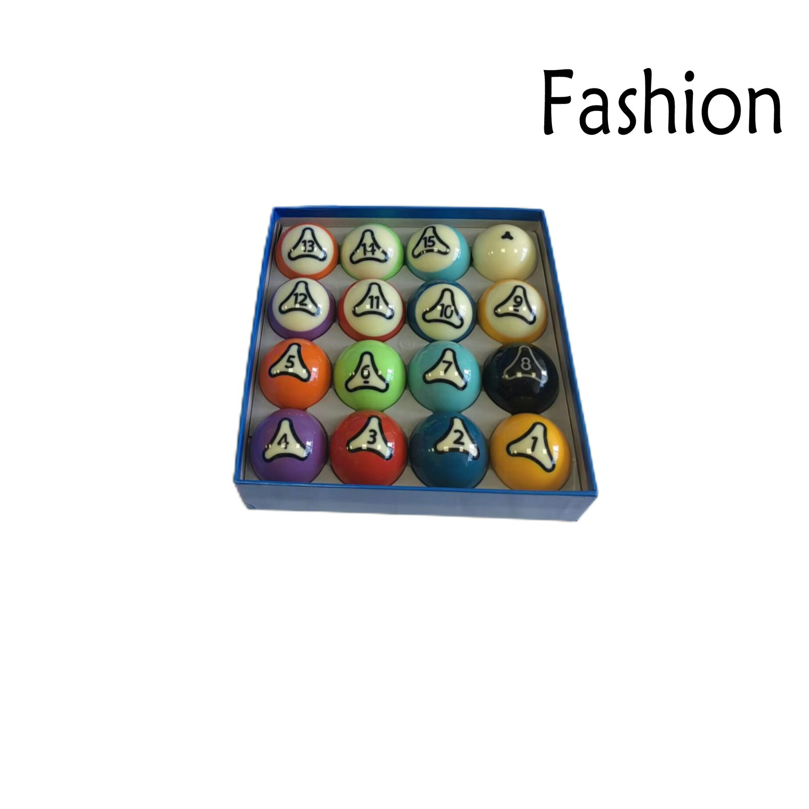 YINIUREN Premium Art Number Colorful Billiard Pool Ball Regular Size 2-1/4" Set