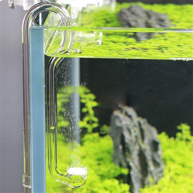 co2 diffuser glass atomizer ushape rshape for aquarium planted tank high dissolution rate simple hang to use