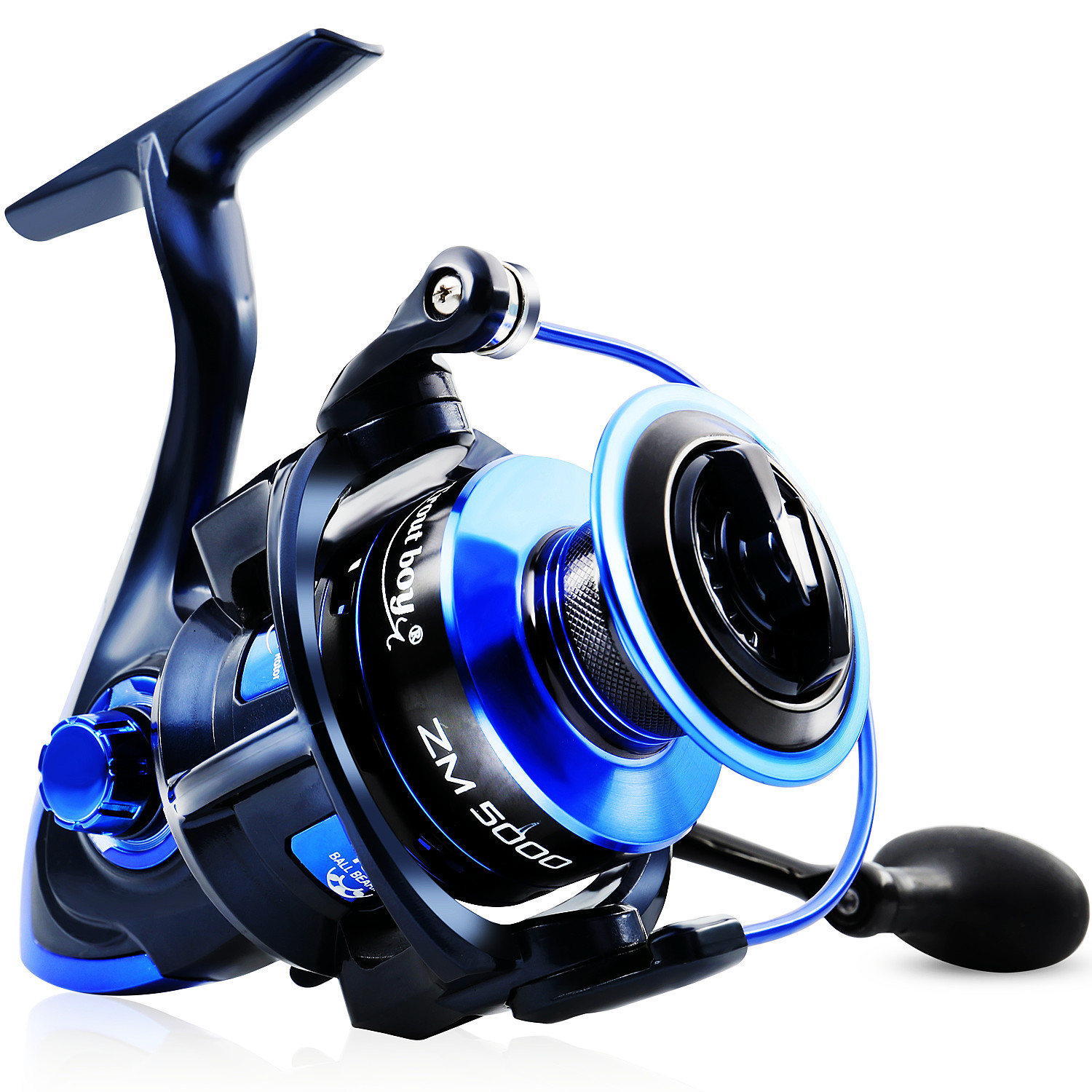 Sougayilang Carp Fishing Reel 13+1 BB Spinning Reel with Free Spool Aluminum Body 5.0:1 Gear Ratio Fishing Reel for Carp Fishing