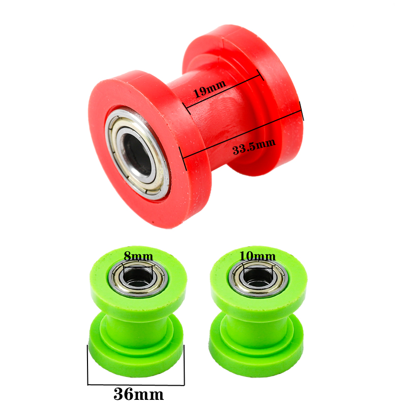 Motorcycle Chain Tensioner Motocross Parts Wheel Guide Drive Roller Pulley 8 10mm ATV Mini Moto Enduro Dirt Pit Bike Accessories