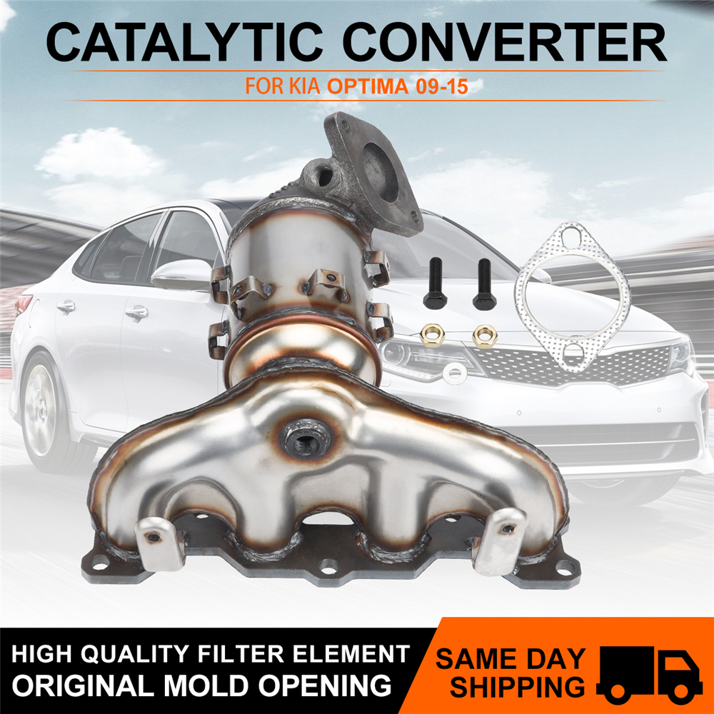 Catalytic Converter Exhaust Manifold Assembly for Kia Optima 2.4L 2009-2015 10H56963 Directfit