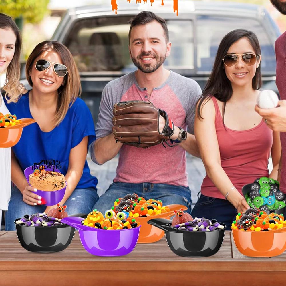 Halloween Baseball Helmet Ice Cream Snack Bowl 8 oz Mini Baseball Cap Bowls Kids Chip Bowl Ice Cream Sundae Helmets Plastic