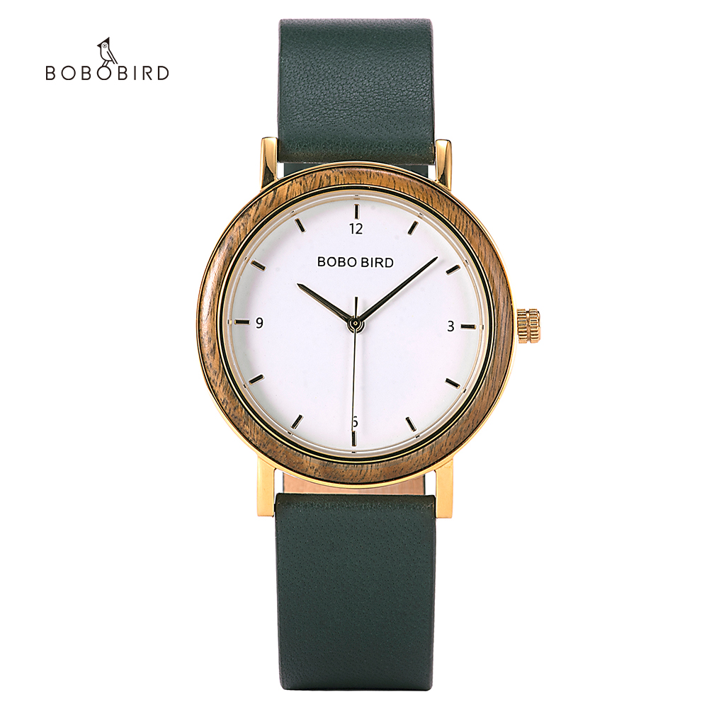 BOBO BIRD Wood Watches for Women Ladies Watch Female luxury Women's Watches Ultra-thin Quartz Wristwatch Reloj Mujer Custom