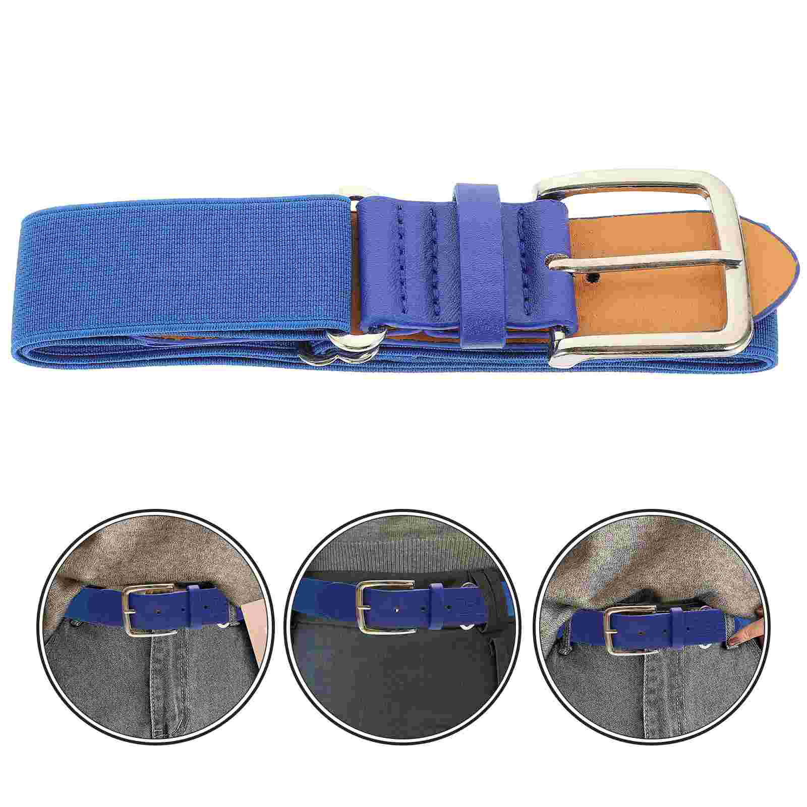 Baseball Belt Elastic Belt For Men Adjustable Belt For Men Waist Belt Unisex for Youth and Adult