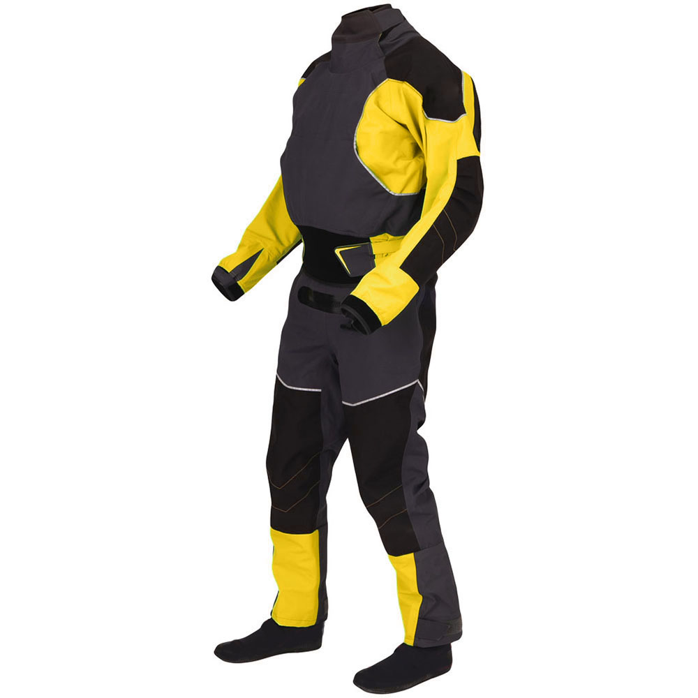Kayak Drysuit for Men, Latex Cuff and Splash Collar, Ocean River Paddling, Kayaking Surfing Suits, MD36