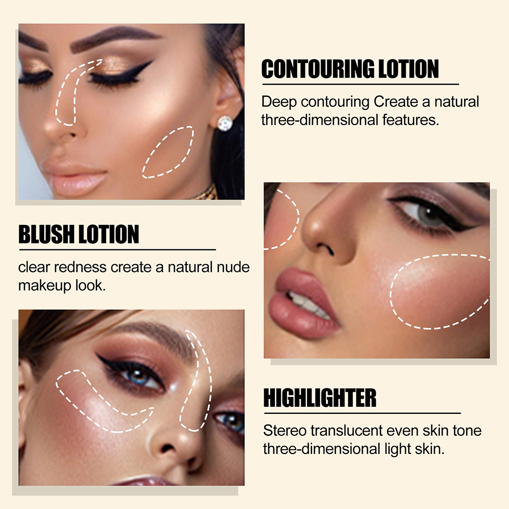 Liquid Contour Beauty Stick Highlight Liquid Blush Cheek Liquid Powder Blusher Waterproof Eye Shadow Multi-purpose Makeup Pen