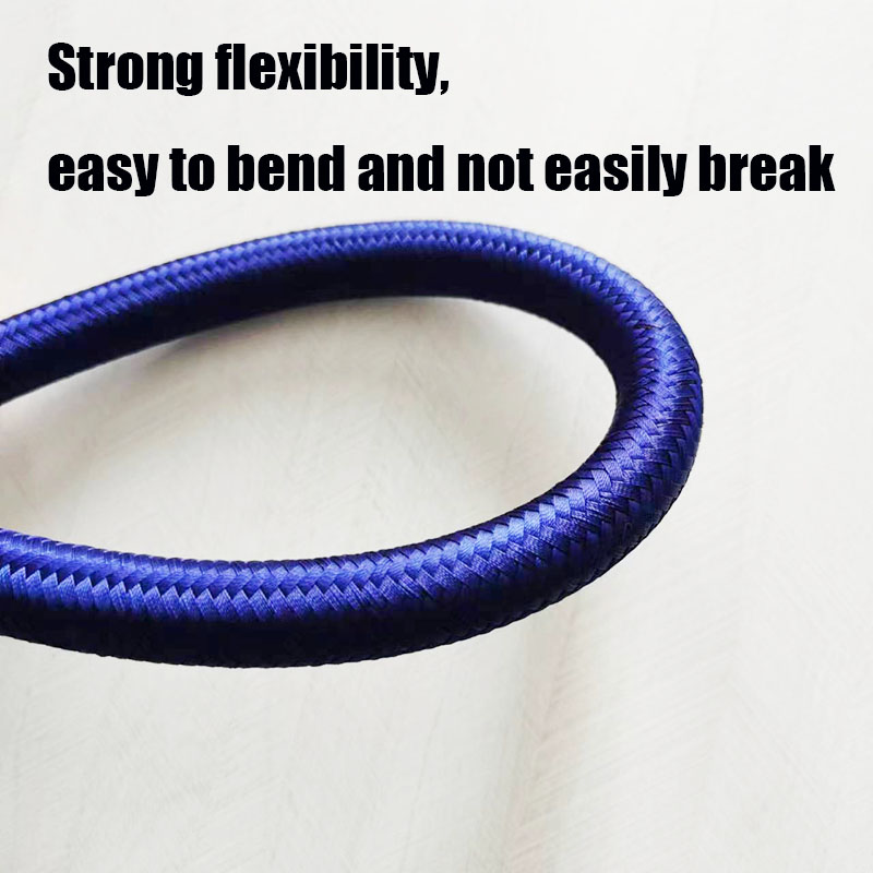PTFE High Temperature Resistant Hose Motorcycle Brake Clutch Oil Hose Braided Steel Tube Pipe Oil cooler Colorful Hose Adapter