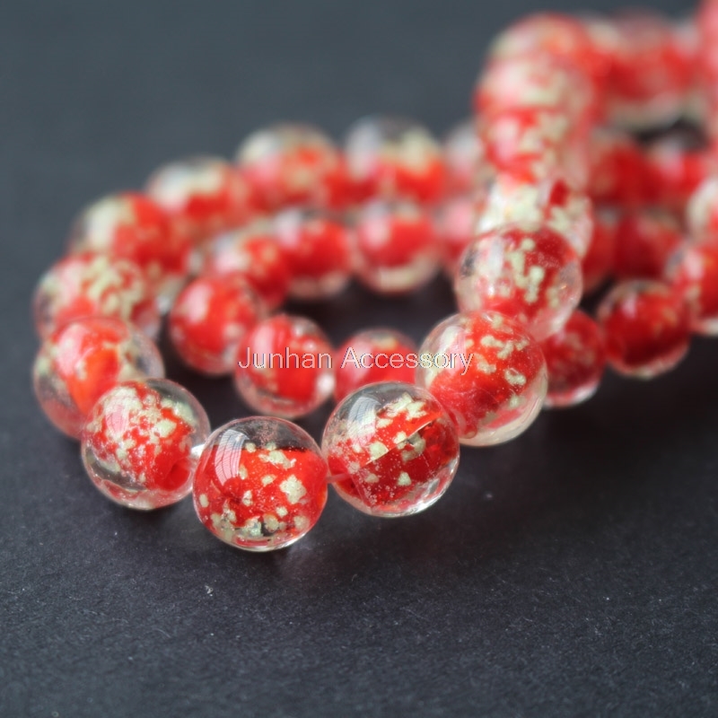 Glow in the Dark Red Lampwork Glass Beads for Jewelry Making Jewelry Supplies Bisuteria Materiales Koraliki Bracelets Pulsera