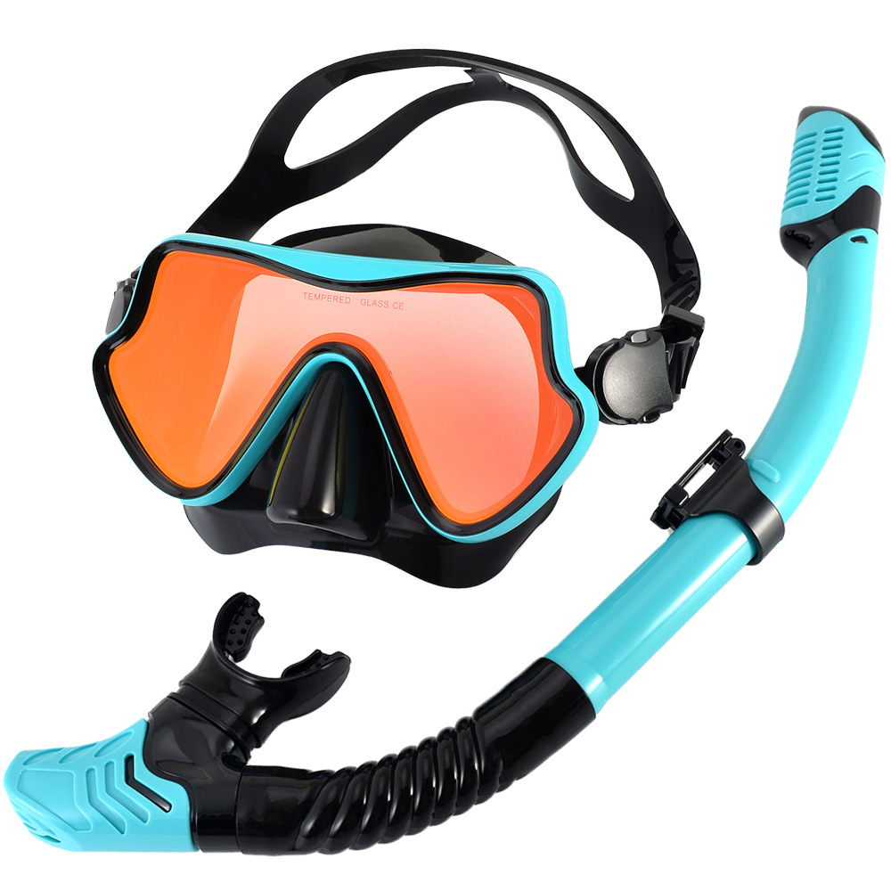 Diving Mask Snorkel Professional Scuba Diving Masks Snorkeling Set Adult Silicone Skirt Snorkeling Mask Diving Mask Goggles