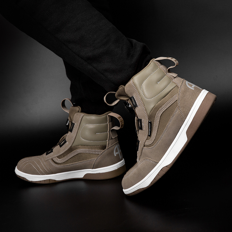 ALIEN SNAIL Knob Adjustment Motorcycle Shoes Suede Casual Cycling Locomotive Boots Outdoor Windproof Waterproof Motocross Boots