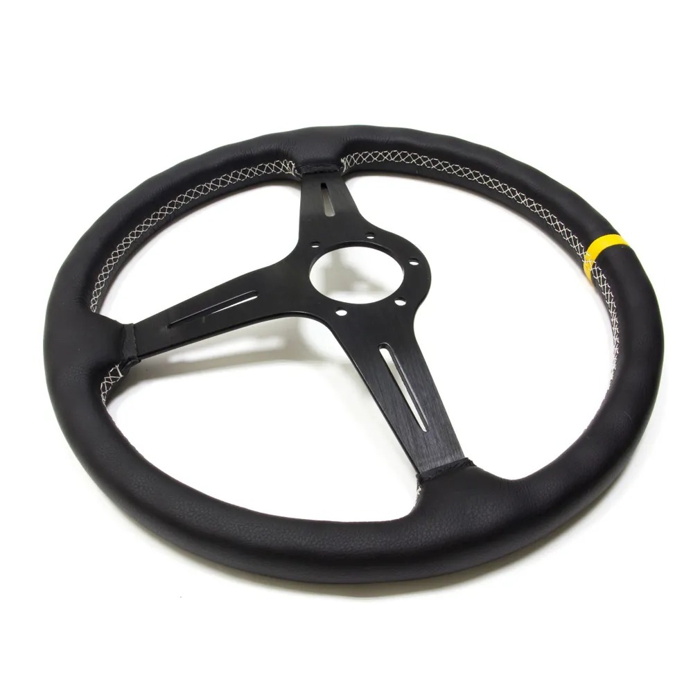 NARDI 370mm/14.5inch Racing Car Real Leather Drifting Steering Wheel Italy ND Sport Steering Wheel Deep Dish Drifting