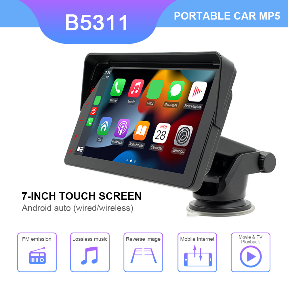 7 Inch Car Radio Universal Multimedia Player Touch Screen Android Auto Radio HD Autoradio Stereo Bluetooth USB TF FM Camera
