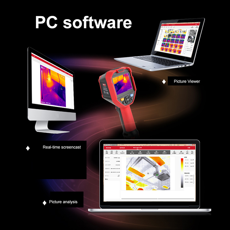 UNI-T Thermal Imaging Camera UTI320E 320 X 240 Pixel Infrared Camera Thermographic Camera Transport Tube Testing 3.5-inch IP54