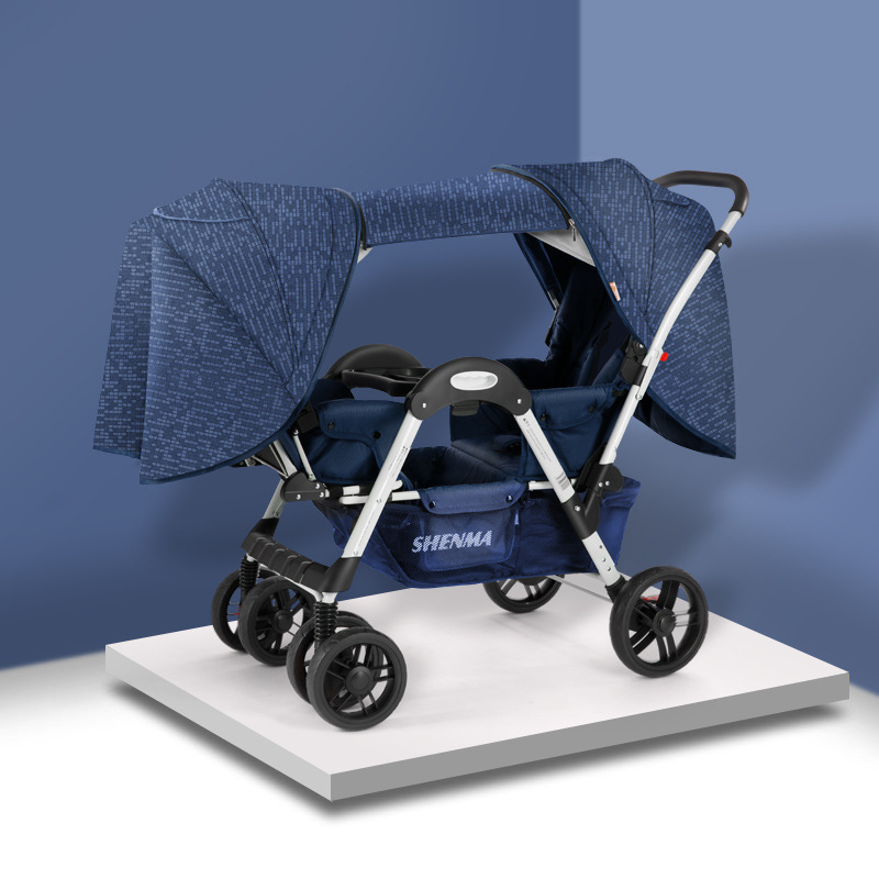 Twin Baby Stroller Can Be Detached Second Baby Stroller High view Adjustable Toddler Strollerv fold Baby Stroller 0 To 3 Years
