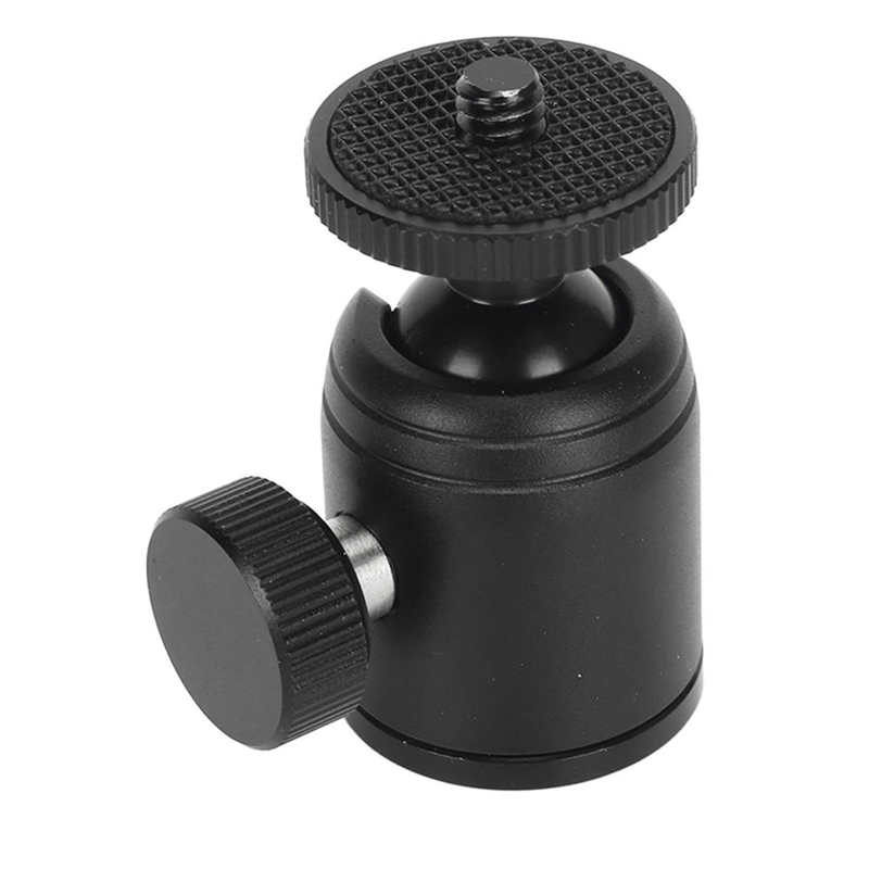 Ball Head 360 Degree Rotating Panoramic Tripod Mount Ball Head with 1/4inch Hot Shoe for DSLR Camera