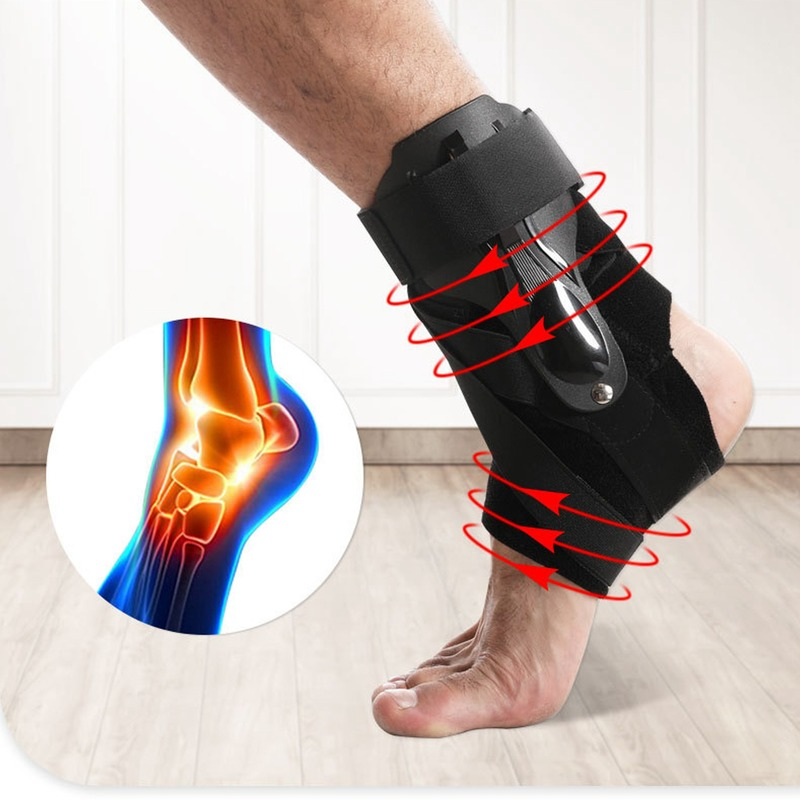 1 Pcs Ankle Brace Support Foot Guard Protector Adjustable Strap Sprain Orthosis Stabilizer Unisex