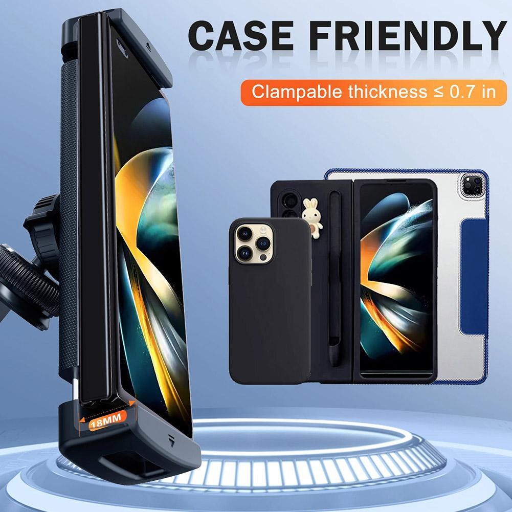 Car Phone Clip Holder For Air Vent Handsfree Stand For Z Fold Phone Pad Auto Mount Support Car Accessories GPS Stands Holder