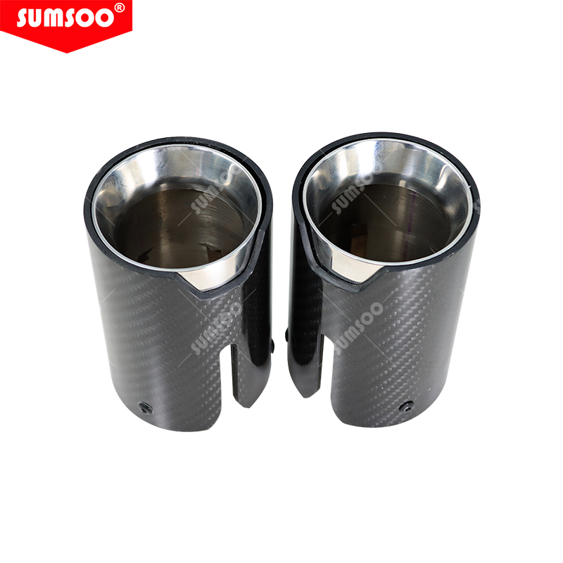 SUMSOO1pcs For BMW E90 E92 325i Jetta MK6 Jetta MK6 Bora Golf 6 Variant Golf 7 Car Exhaust tip Muffler Tip Cover