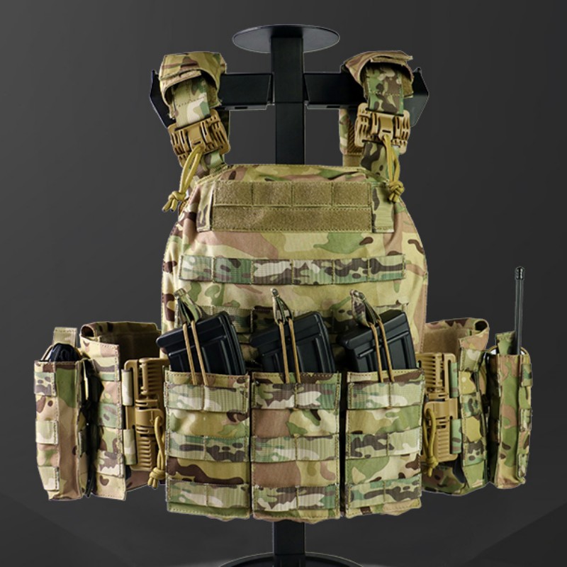 1000D Chaleco Tactico Molle Tactical Vest Training Military Molle Quick Release Plate Carrier with Magazine Pouch 6094 Vest
