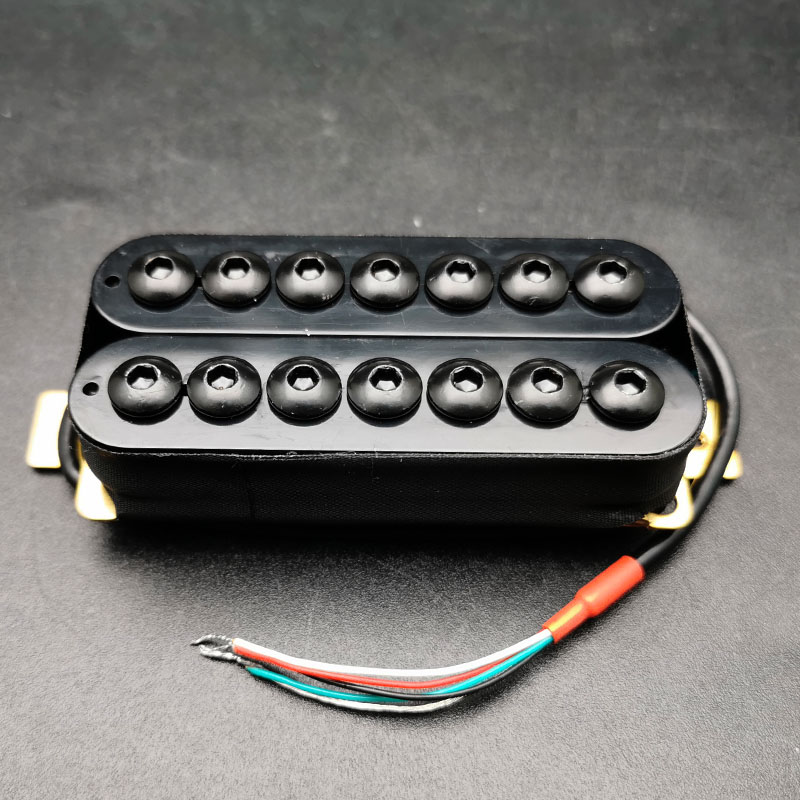 7-String Electric Guitar Humbucker Big Hex Adjustable Screw Dual Coil Pickup Coil Splitting Pickup N8.5K/B14K Output Guitar Part