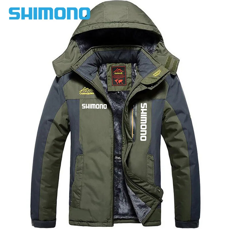 2024 New Fishing Clothing Autumn Winter Waterproof Warm Fishing Jackets Men Fleece Thick Outdoor Fishing Shirts L-6XL
