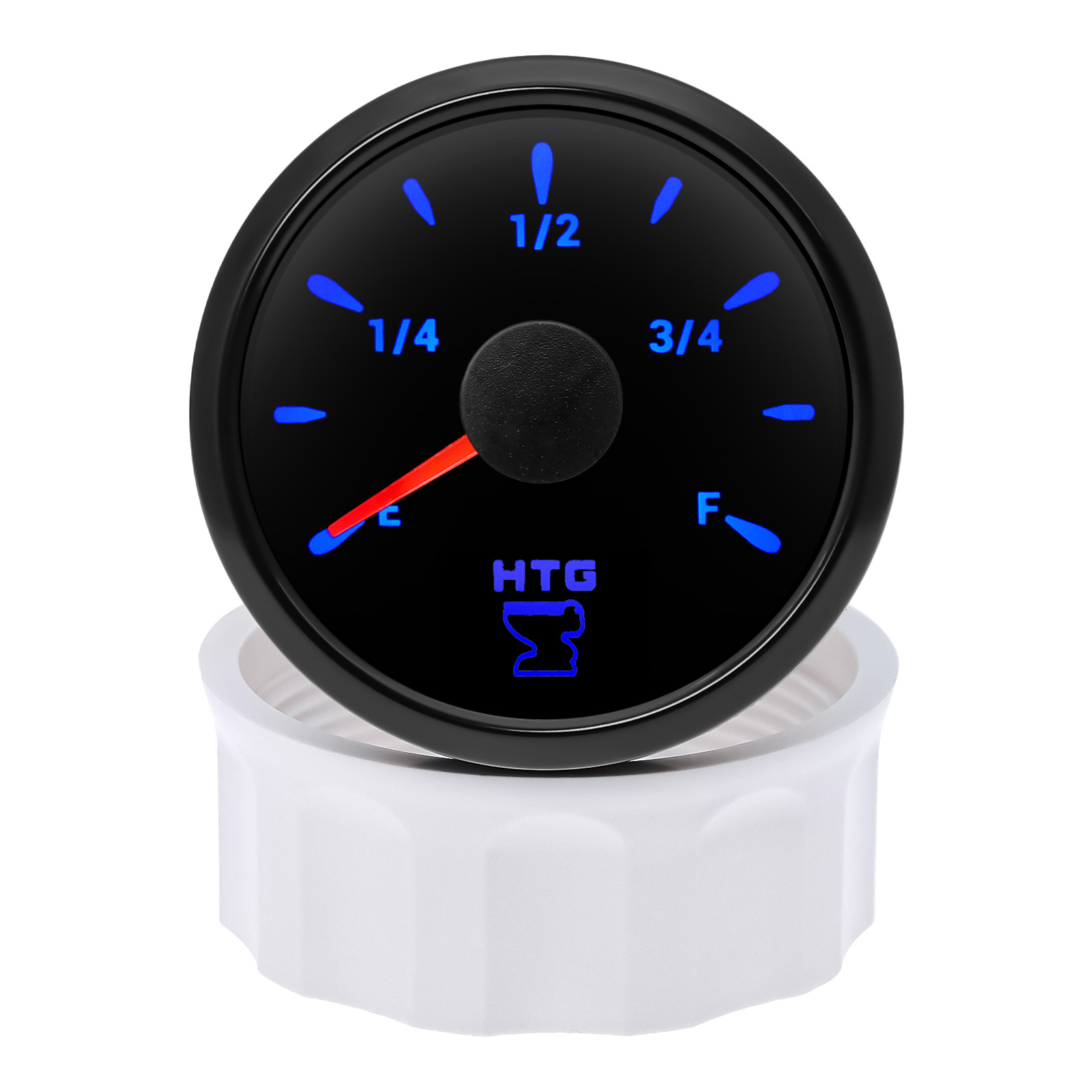 12V 24V Sewage Level Gauge 52mm HTG Boat Holding Tank Level Gauge HTG With 7 Colors For Car Marine Truck Waste Water Level Meter