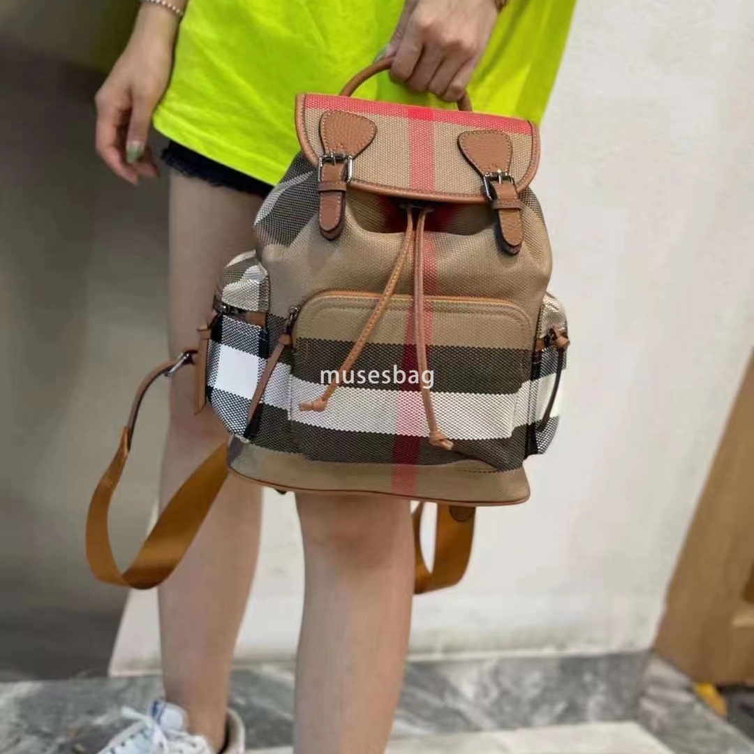 Checkered women's backpack new style backpack trendy and fashionable women's bag Korean version large capacity casual zipper small and fresh