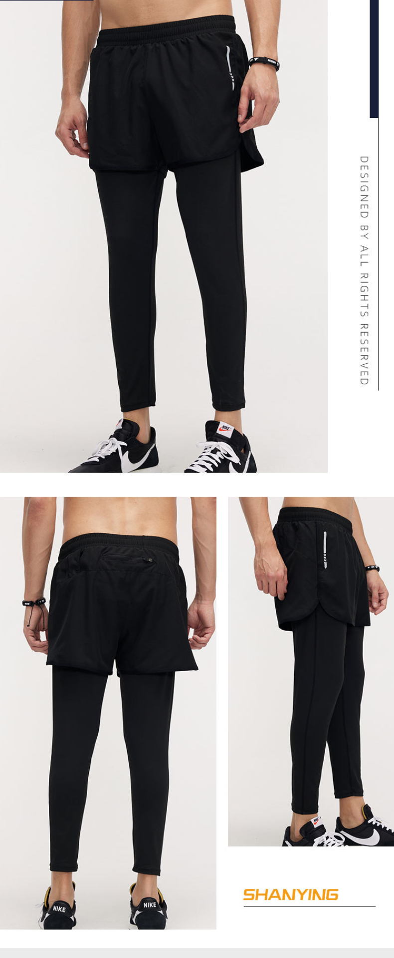 Neutral Breathable And Quick Drying Sports Pants For Professional Training And Fitness
