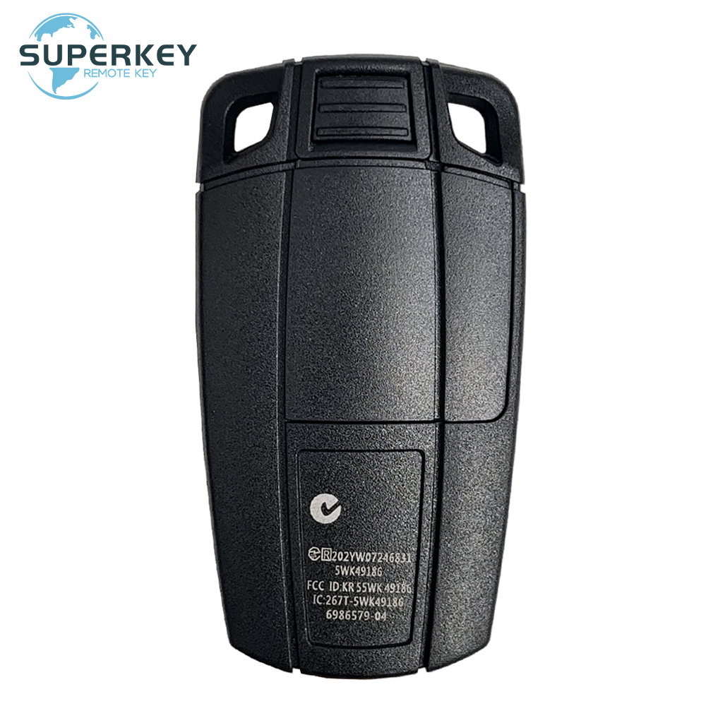 Cas3 Cas3+ Remote Car Key Shell Case Smart Fob Cover With Logo For BMW 1 3 5 6 Series E90 E91 E92 E93 E60 KR55WK49147